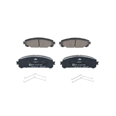 Imagem de ATE Ceramic 13.0470 5634.2 Jogo de pastilhas para travão disco sem contacto avisador desgaste integrado com acessórios TOYOTA: RAV4 IV SUV