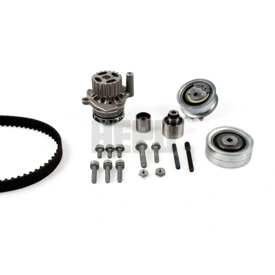 Imagem de HEPU PK06551 Bomba de Água + Kit Correia Distribuição com parafusos 160 VOLKSWAGEN: Polo V Hatchback, Passat B6 Variant, GOLF 6