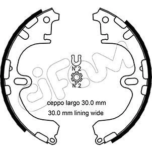 Imagem de CIFAM 153 433 Maxilas de Travão 200,0mm 38mm TOYOTA: Corolla VIII Liftback, Sedan