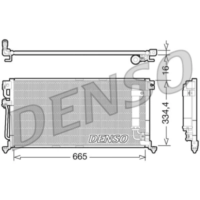 Imagem de DENSO DCN45003 Condensador com secador R134a