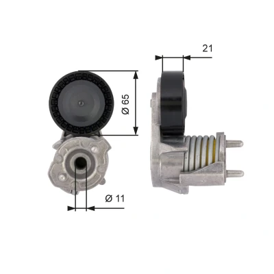 Imagem de GATES FleetRunner Micro V Kit T39118 Polia Tensora VOLVO: V40 Hatchback, V50, FORD: Focus 2