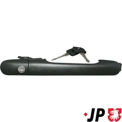 Imagem de JP GROUP 1387100100 Puxadores de Porta à frente, lado esquerdo, direito com canhão fechadura, chave preto