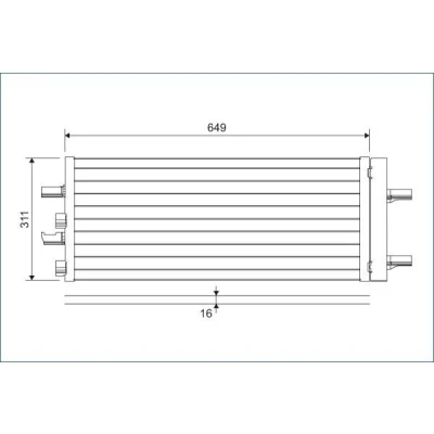 Imagem de VALEO 822615 Condensador com secador Alumínio 311 BMW: 2 Active Tourer, MINI: Hatchback