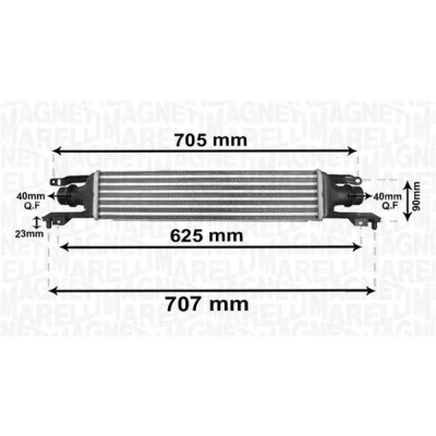Imagem de Arrefecedor de ar admissão MAGNETI MARELLI 351319204120