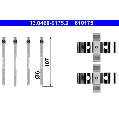 Imagem de ATE 13.0460 0175.2 Kit de acessórios, pastilhas travão
