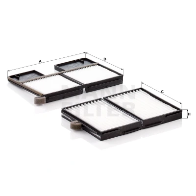Imagem de MANN FILTER CU 21 001 2 Filtro, ar do habitáculo Filtro de partículas 214 149 19,5 TOYOTA: Avensis I Carrinha, Sedan, Liftback