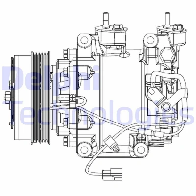 Imagem de DELPHI CS20510 compressor scroll PAG 46 com óleo de