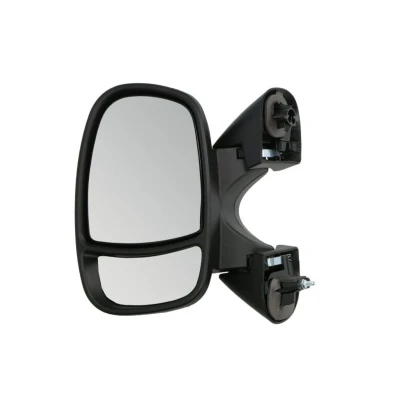 Imagem de espelho retrovisor Tyc 325 0076 esquerda preto convexo, para regulação manual do OPEL: Vivaro A Combi, RENAULT: TRAFIC 2 Kasten