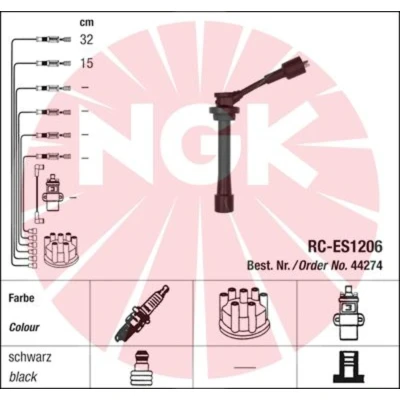Imagem de Conjunto de cabos ignição NGK 44274