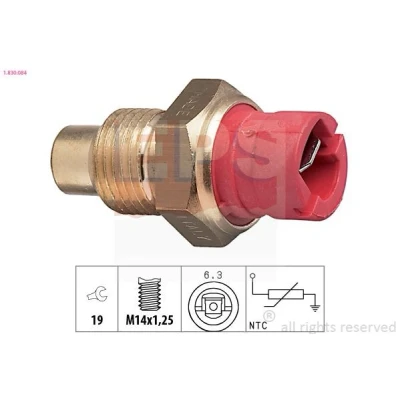 Imagem de EPS 1.830.084 Sensor da Temperatura do Líquido de Refrigeração Made in Italy OE Equivalent FIAT: Uno Hatchback, Panda I Hatchback