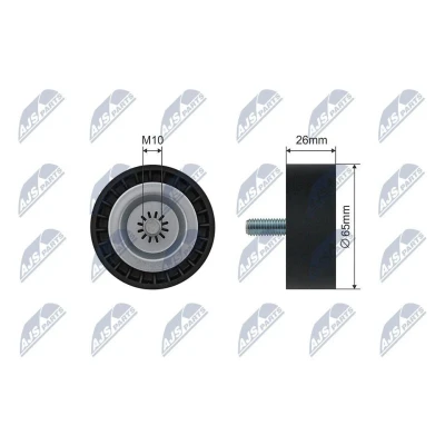 Imagem de NTY RNK ME 054 Polia Tensora MERCEDES BENZ: Classe E Sedan, T modell, Coupe