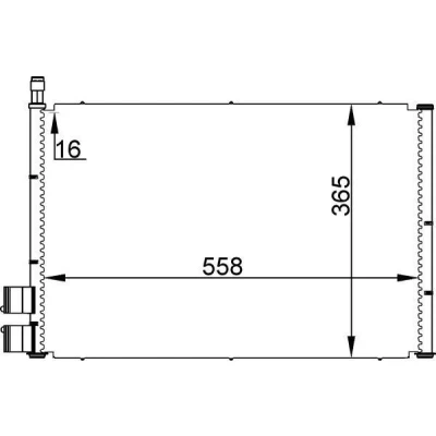 Imagem de MAHLE ORIGINAL AC 298 000S Condensador sem secador 12 11,8 534 FORD: FIESTA 5, Fusion Carrinha