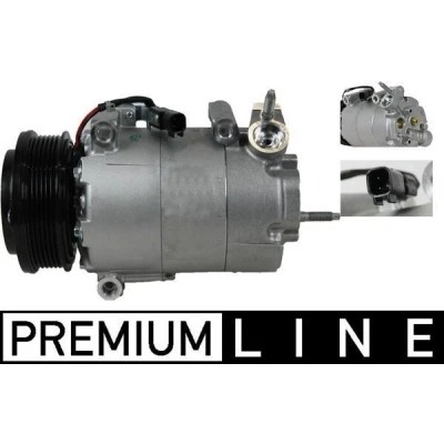 Imagem de MAHLE ORIGINAL ACP 552 000P Compressor 7VS16ic 12V PAG 46 YF R1234yf, R134a sem bujão de despejo do óleo FORD: FOCUS 3 Turnier, Grand C Max