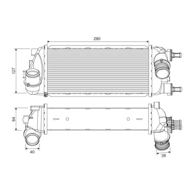 Imagem de VALEO 818695 Intercooler Alumínio sem sensor