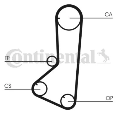 Imagem de CONTITECH CT801K1 Jogo de correias dentadas 123 HYUNDAI: H 1 / Starex MPV, Van, MITSUBISHI: PAJERO 2