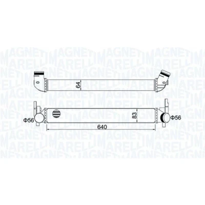 Imagem de MAGNETI MARELLI 351319204410 Intercooler VOLKSWAGEN: Polo V Hatchback, AUDI: A1 Sportback, SKODA: Fabia 2