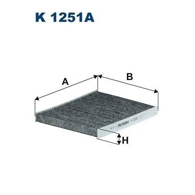 Imagem de FILTRON K 1251A Filtro, ar do habitáculo Filtro de carvão ativado 240 190 23 FORD: FIESTA 6, 7, 5 Van
