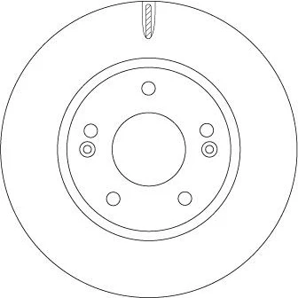 Imagem de TRW DF6936 Disco de travão 280 22,1 5 114,3 ventilado pintado HYUNDAI: Ioniq
