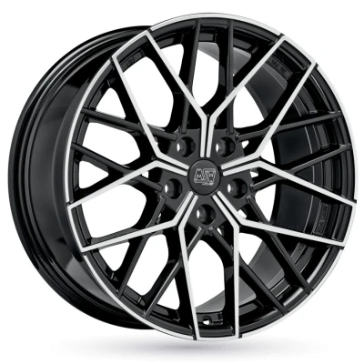 Imagem de Jante de alumínio msw 74 8.5x18 5x120 et50 preto brilhante