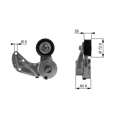 Imagem de GATES FleetRunner Micro V Kit T38317 Polia Tensora AUDI: Q7