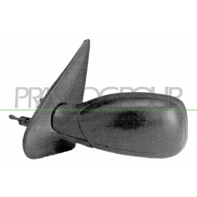 Imagem de Espelho retrovisor Prasco PG0397114 esquerda preto com subcapa manual ajustável pelo interior, ajuste: por cabo de aço, convexo PEUGEOT: 306 Cabrio