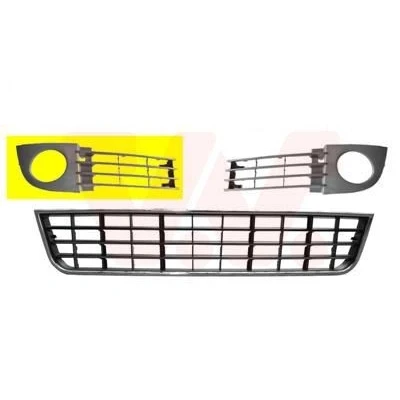 Imagem de VAN WEZEL 0317594 Grelha de Pára Choques com furo/s para os faróis nevoeiro à frente, lado direito AUDI: A6 C5 Avant
