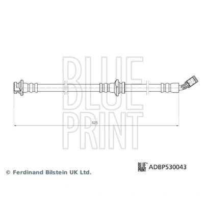Imagem de BLUE PRINT ADBP530043 Mangueira de Travão Eixo dianteiro, lado direito 625 NISSAN: Qashqai 2