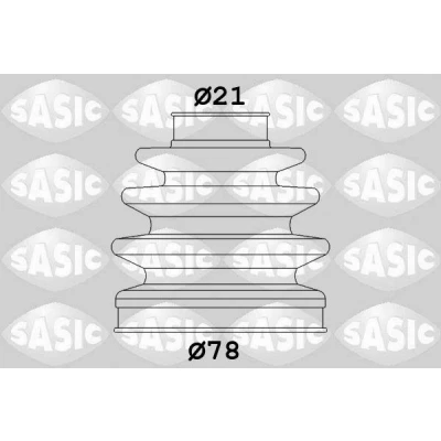 Imagem de SASIC 1906013 Fole de Transmissão do lado da roda FORD: Focus 2 Kombi, 2, Grand C Max, VOLVO: V50, S40 II, C30, NISSAN: MICRA