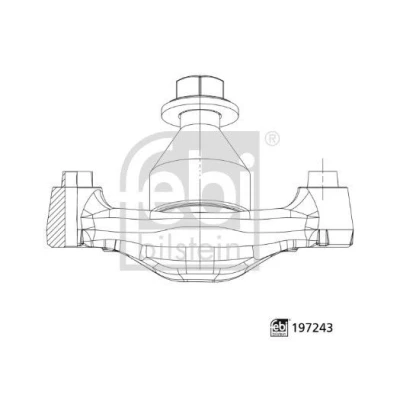 Imagem de FEBI BILSTEIN 197243 Rótula de suspensão