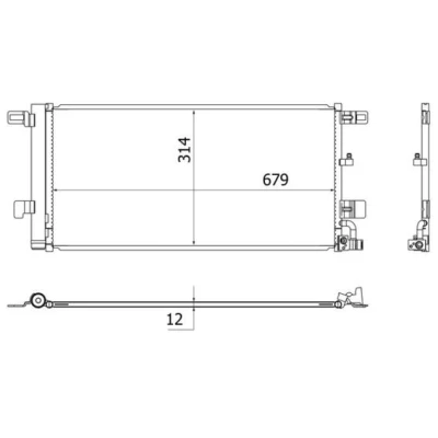 Imagem de MAHLE ORIGINAL AC 961 000S Condensador com secador 679