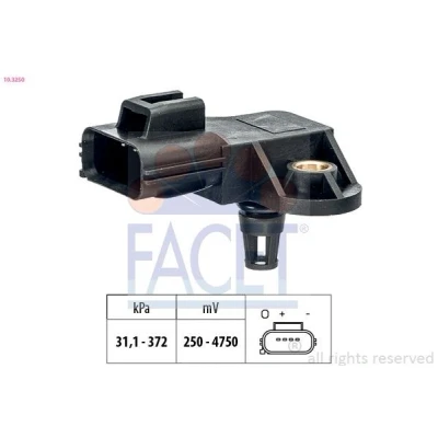 Imagem de FACET 10.3250 Sensor 31kPa 372kPa Made in Italy OE Equivalent