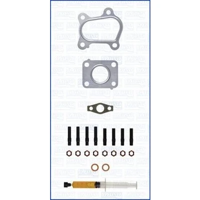 Imagem de AJUSA JTC12075 Kit de montagem, turbocompressor with studs, syringe oil com juntas instruções montagem KIA: Sportage II