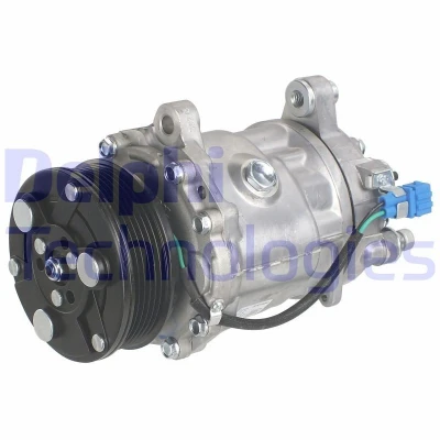 Imagem de DELPHI TSP0159243 compressor Sanden SD6V12 PAG 46 com óleo de SEAT: Ibiza 2, VOLKSWAGEN: Polo III Hatchback