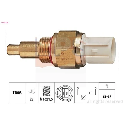 Imagem de EPS 1.850.138 Interruptor de temperatura, ventilador do radiador M16x1,5 Made in Italy OE Equivalent
