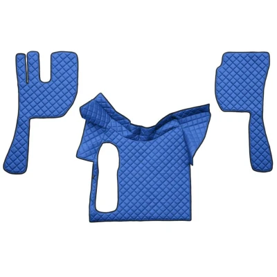 Imagem de F CORE FL13 BLUE Conjunto de tapete chão Couro artificial à frente 3 Azul