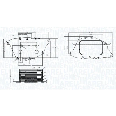 Imagem de MAGNETI MARELLI 350300004900 Radiador de Óleo MINI: Hatchback