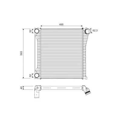 Imagem de VALEO 818397 Intercooler Alumínio sem sensor LAND ROVER: Range Rover 3