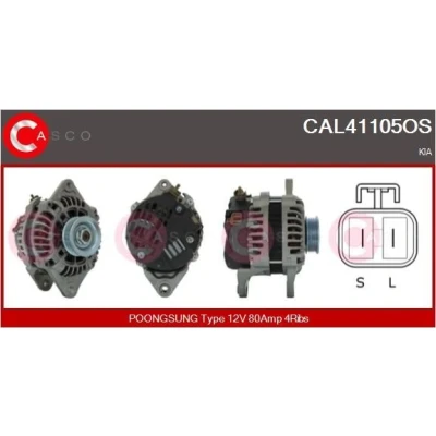 Imagem de CASCO CAL35117AS Alternador 12V 65A MITSUBISHI: PAJERO 2, 1, L300 / Delica III Van