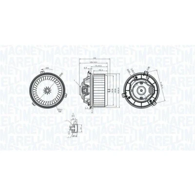 Imagem de MAGNETI MARELLI 069412363010 Motor eléctrico, ventilador do habitáculo 12