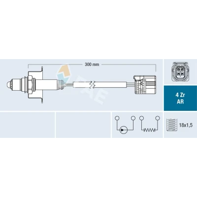 Imagem de FAE 75622 Sonda lambda HONDA: CIVIC 8