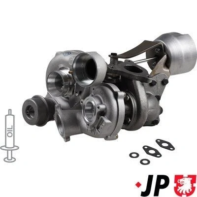 Imagem de JP GROUP 1317400800 Turbocompressor accionado pelos gases de escape incl. Kit juntas