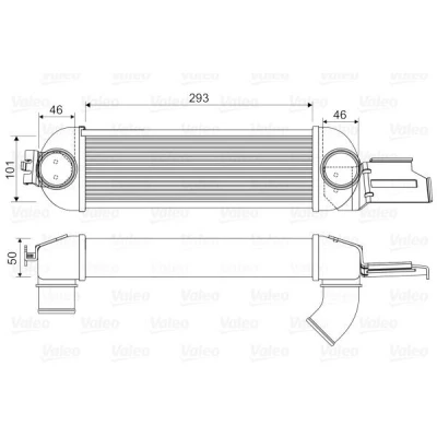 Imagem de VALEO 818355 Intercooler sem válvula de recirculação dos gases escape OPEL: Meriva A