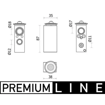Imagem de MAHLE ORIGINAL AVE 146 000P Válvula de Expansão