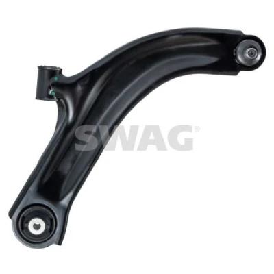 Imagem de SWAG 82 92 2750 Braço de suspensão com chumaceira Eixo dianteiro, lado direito, em baixo transversal Chapa aço NISSAN: Note I, Micra C+C 3