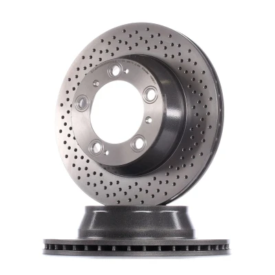 Imagem de BREMBO COATED DISC LINE 09.6665.11 Disco de travão 299 24 5 perfurado/ventilado revestido alto carbono com parafusos PORSCHE: 911 Targa, Coupe