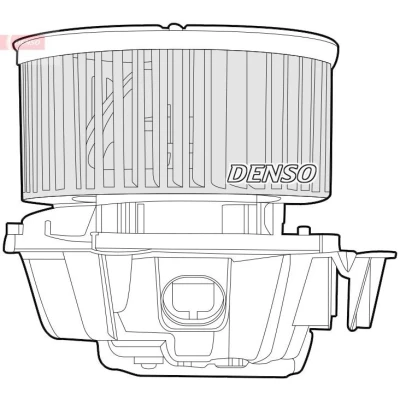 Imagem de DENSO DEA46001 Ventilador do Habitáculo para veículo com volante à esquerda sem resistência