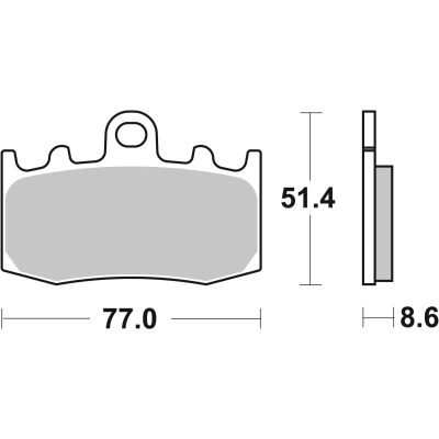 Imagem de BREMBO Carbon Ceramic, Road Jogo de pastilhas para travão disco à frente e atrás 07BB2607