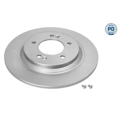 Imagem de MEYLE 28 15 523 0020/PD Disco de travão Eixo traseiro 284 10 5 114,3 cheio Revestido a discos zinco com parafusos HYUNDAI: i30 III Hatchback, Ioniq