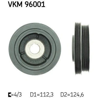Imagem de SKF VKM 96001 Polia da Cambota 112,3 / 124,6 7