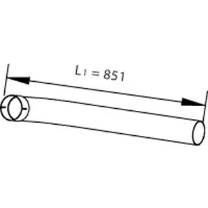 Imagem de DINEX 47190 Tubo de escape 851 centro 110 Euro 4 (D4)